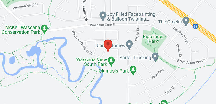 map of 8021 Wascana Gardens CRES